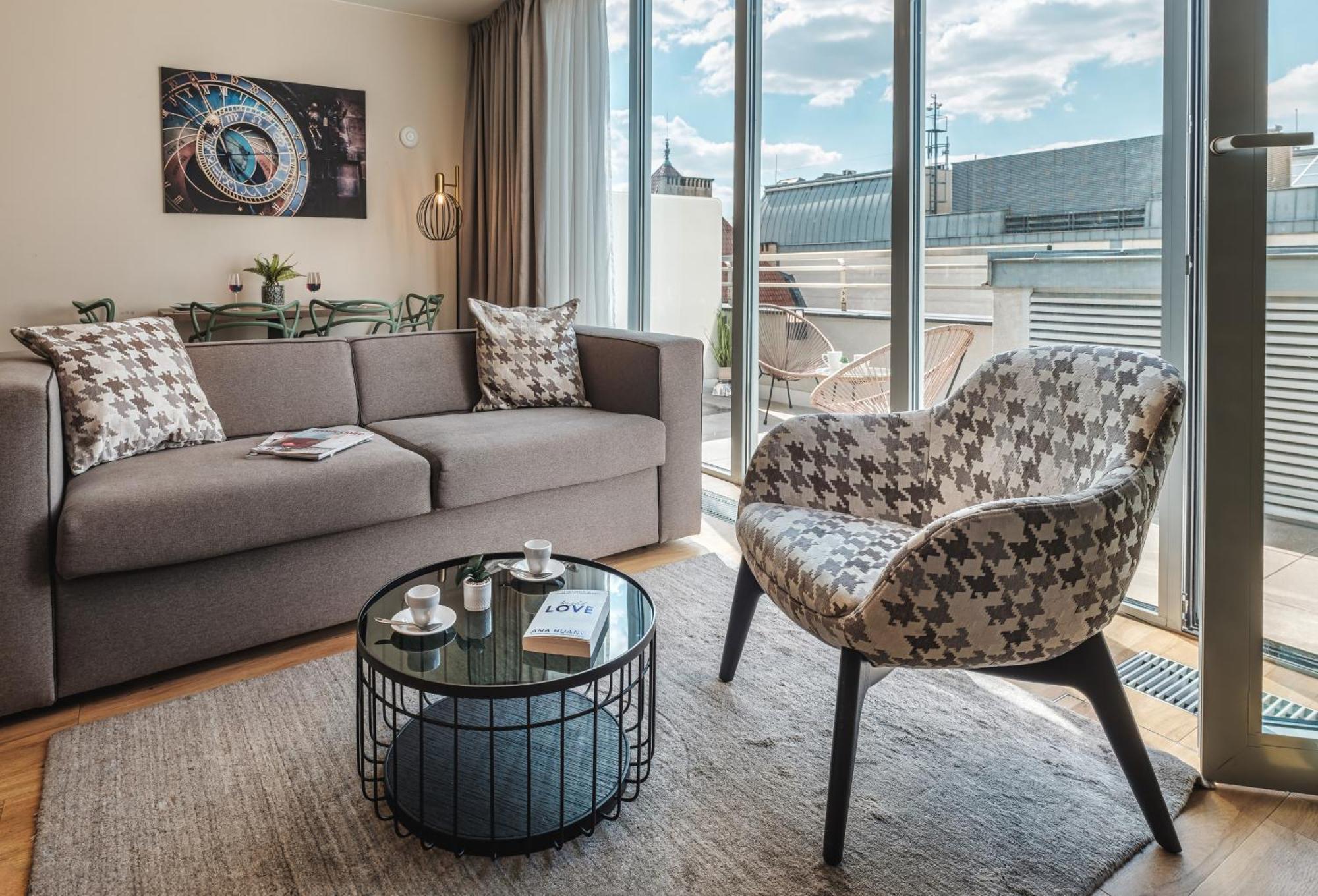 Deluxe Apartment mit 1 Schlafzimmer und Terrasse